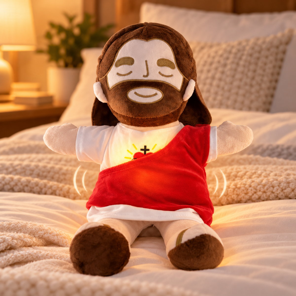 Abrazo de Fe™ Peluche con respiración para calmar la ansiedad