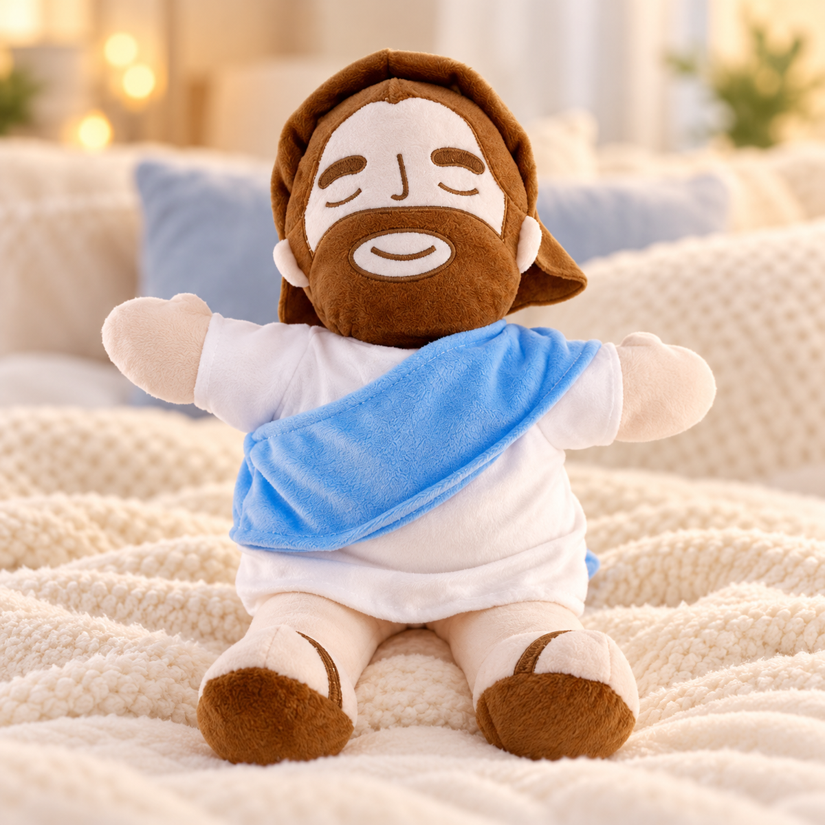 Abrazo de Fe™ Peluche con respiración para calmar la ansiedad